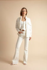 Unisex Long Sleeve Denim Shirt