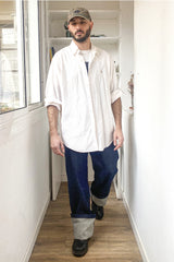 Straight Leg Jeans with Low Turn-Up