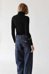 Vaqueros Recto Vuelta Bajo