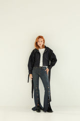 3 in 1 Detachable Denim Trench Coat - Limited Edition