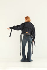3 in 1 Detachable Denim Trench Coat - Limited Edition