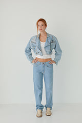 80's Short Studded Jacket - Unique Piece
