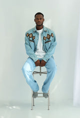 Men's Denim Long Sleeve Shirt