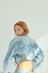 80's Short Studded Jacket - Unique Piece
