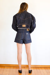 Embroidered 80's Short Jacket - Unique Piece