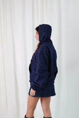 Denim Sweatshirt with Embroidery - Limited Edition