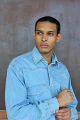 Men's Denim Long Sleeve Shirt