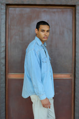 Men's Denim Long Sleeve Shirt