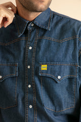 Men's Denim Long Sleeve Shirt