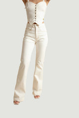 White Flared Jeans for Women