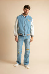 Chaqueta vaquera bomber para hombre