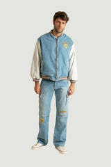 Chaqueta vaquera bomber para hombre