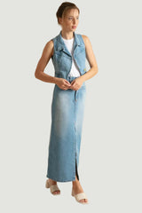 Long Denim Skirt
