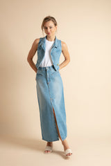 Long Denim Skirt