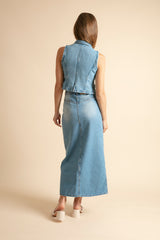 Long Denim Skirt