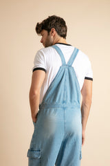 Unisex Blue Denim Overalls
