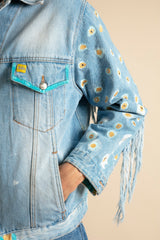 Hand Painted Denim Jacket for men - Limited Edition