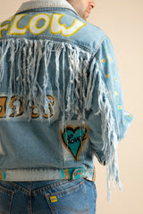 Hand Painted Denim Jacket for men - Limited Edition