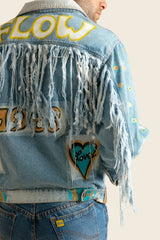 Hand Painted Denim Jacket for men - Limited Edition