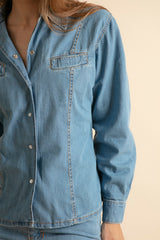 Light Blue Denim Shirt for Women