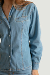 Light Blue Denim Shirt for Women