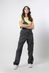 Peto vaquero largo para mujer