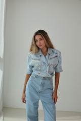 Embroidered 80's Short Jacket - Unique Piece