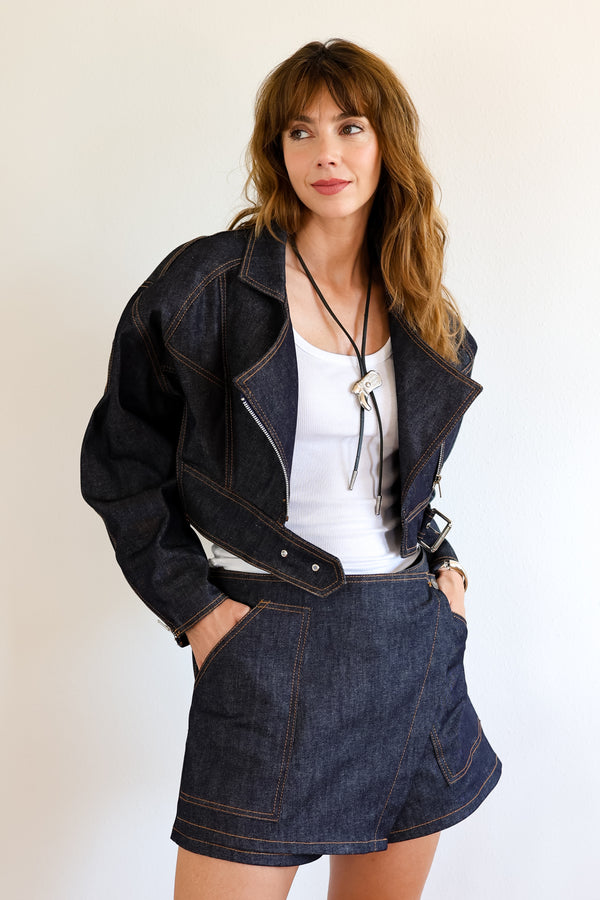 Embroidered 80's Short Jacket - Unique Piece
