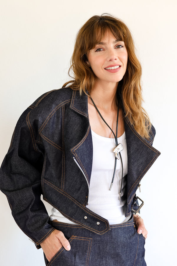 Embroidered 80's Short Jacket - Unique Piece