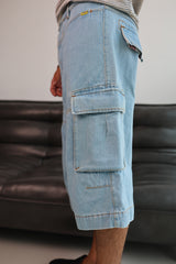Bermuda Vaquera Cargo Hombre