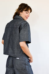 Camisa Vaquera Recta para Mujer