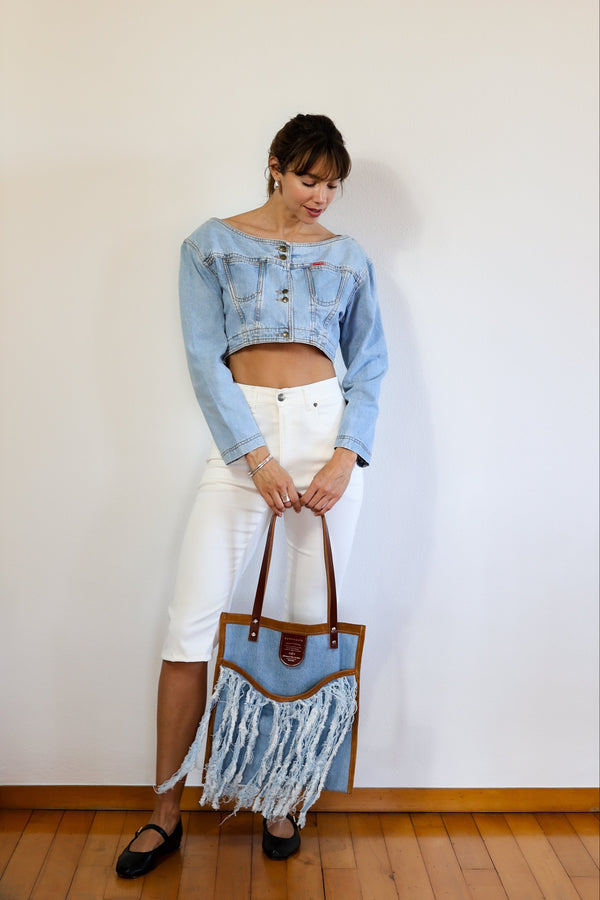 Embroidered 80's Short Jacket - Unique Piece