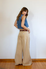 Pantalones Anchos con Pinza