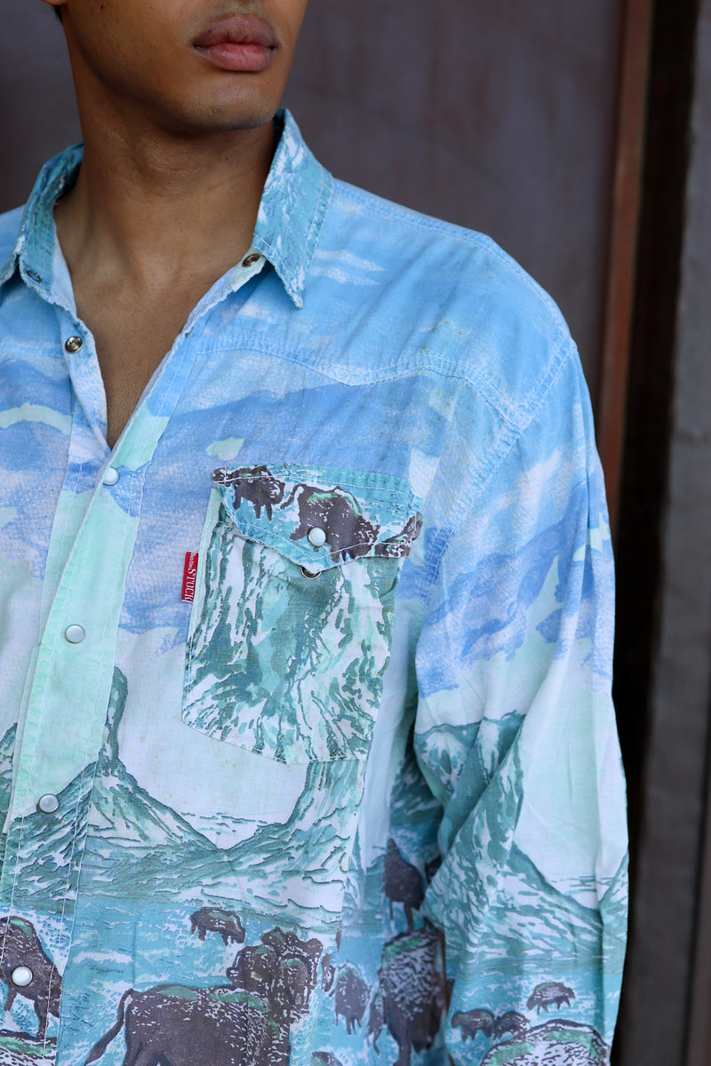 Camisa de Màniga Llarga Vaquera per a Home
