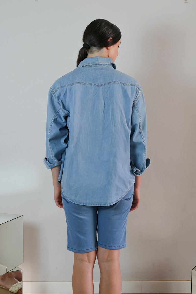 Long Sleeve Denim Shirt for Women