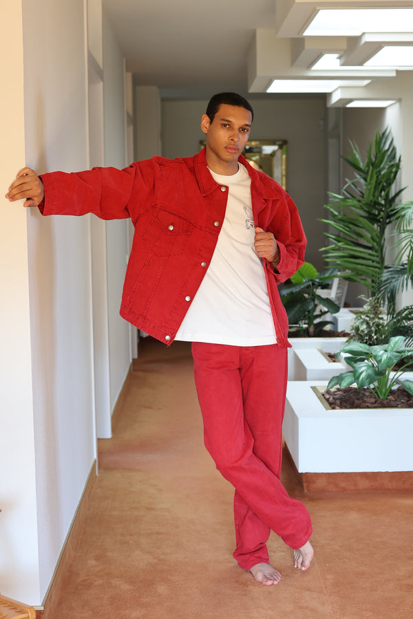 Pantalones Vaqueros Cigarrillo 90's Red