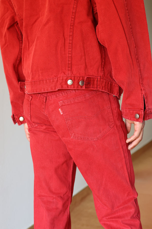 Pantalones Vaqueros Cigarrillo 90's Red
