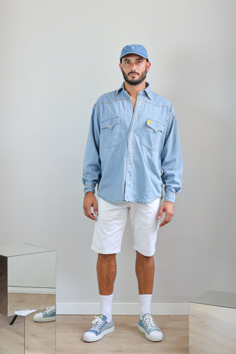 Men's Denim Long Sleeve Shirt