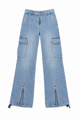 Pantalones Vaqueros Cargo para Mujer