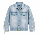 Hand Painted Denim Jacket for men - Limited Edition