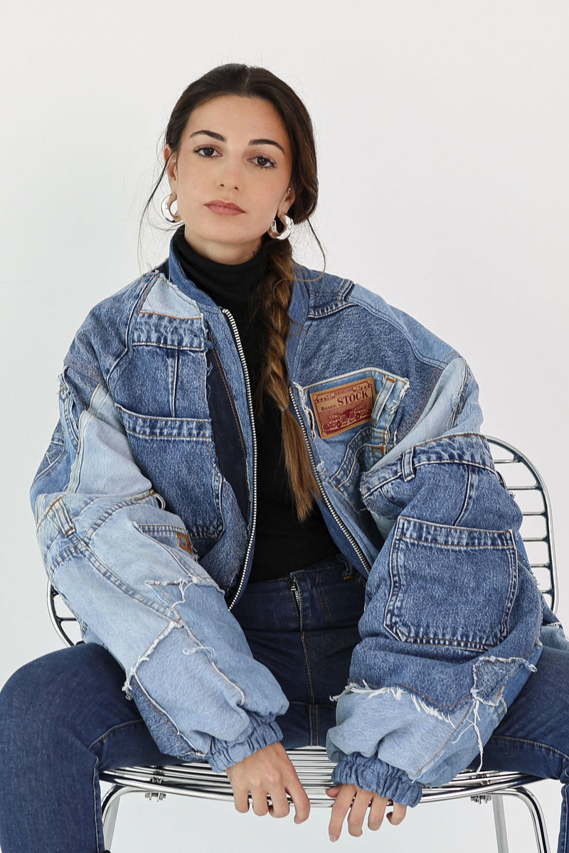 Upcycling Denim Bomber - Limited Edition