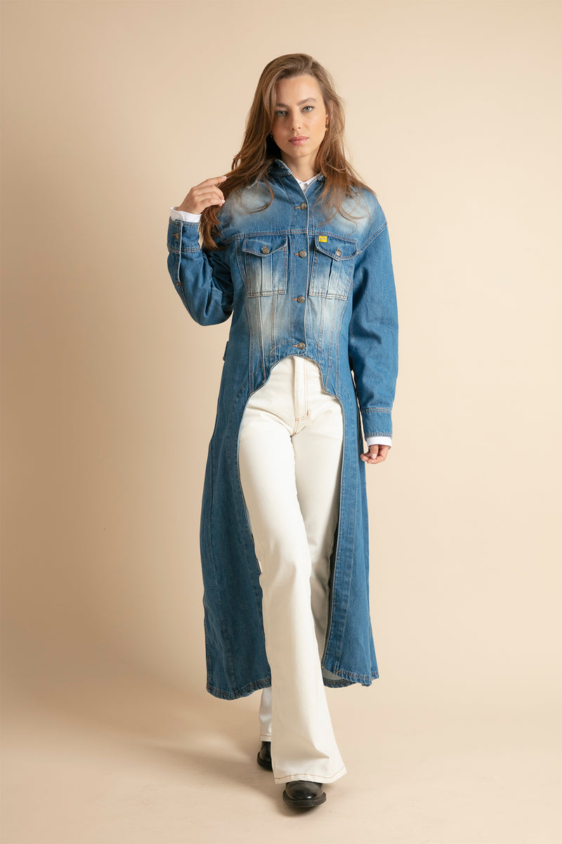 Women's denim trench coat - Limited Edition