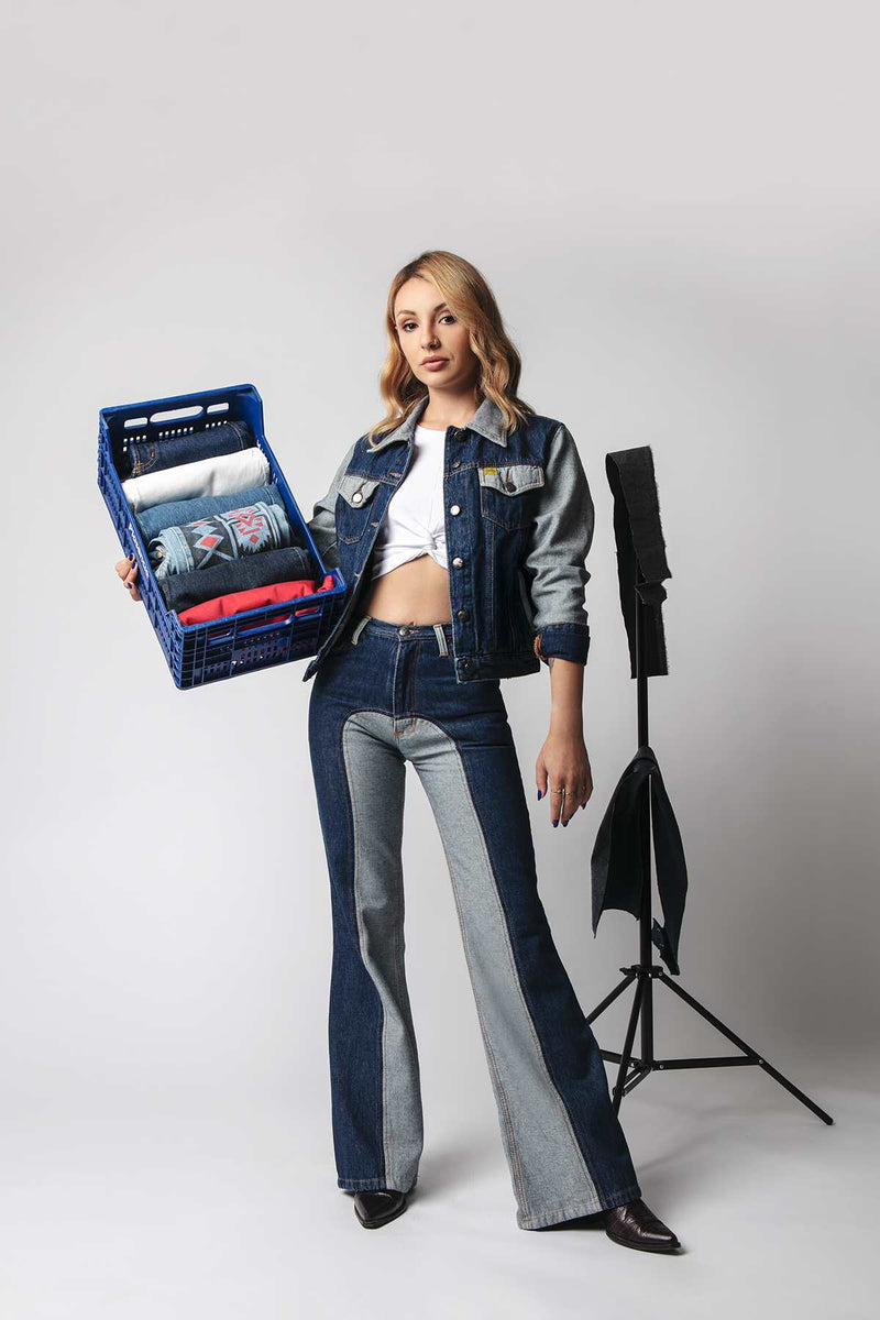 Pantalones Jeans Vaqueros Dos Tonos Pantalón Vaquero Super Twinky