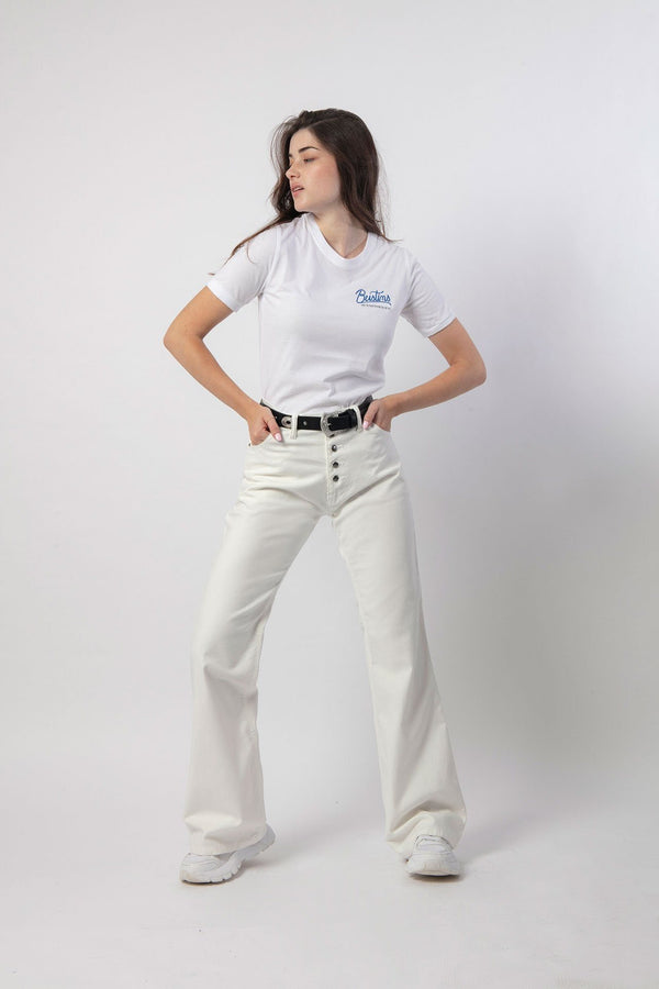 Pantalones vaqueros blancos para mujer